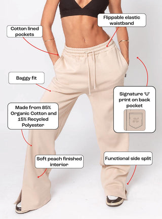 It's A Vibe Flared Pants Beige