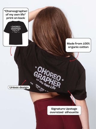 Unisex Choreographer Logo Freestyle Baggy Tee