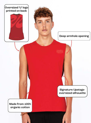 Unisex Max Tank Red