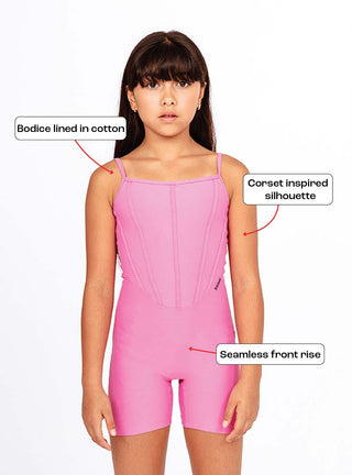 Girls Prima Unitard Pink