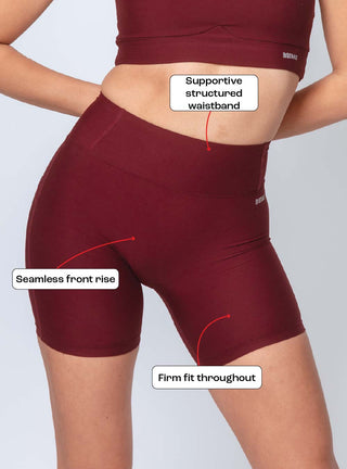 Studio Bike Shorts Maroon