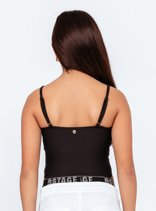 Multi Twist Bodysuit Black