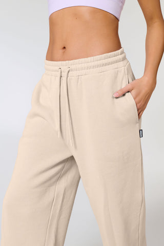 Girls It's A Vibe Flared Pants Beige