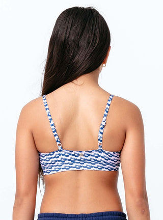 Can't Stop Crop Top Monogram Print