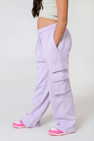 Pop & Lock Cargo Pants Lavender