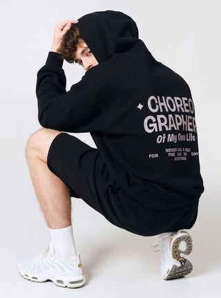 Adults Choreographer Logo Freestyle Oversized Hoodie Black