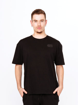 Unisex U Logo Baggy Tee Black