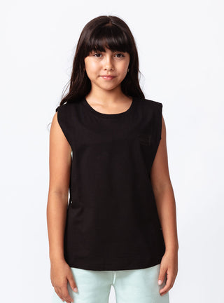 Unisex Kids Max Tank Black