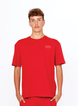 Unisex U Logo Freestyle Baggy Tee Red