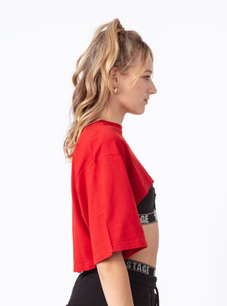 Women's Improv Crop Top Red