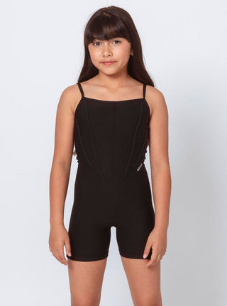 Girls Prima Unitard Black