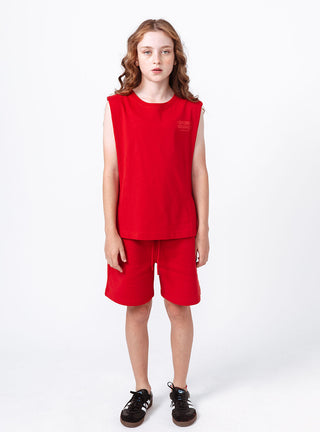 Unisex Kids Max Tank Red