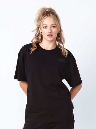 Unisex U Logo Baggy Tee Black