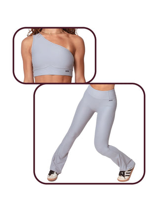Grey Fitness & Flare Set