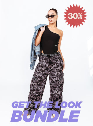 Solo Bodysuit & Parachute Bundle (Black & Camo)